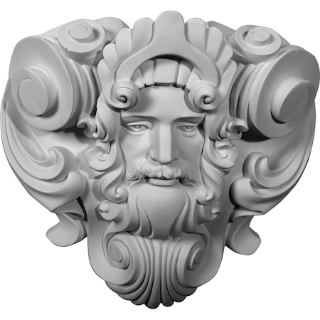 Ekena Millwork 16 3/4"W x 17 3/8"H x 8 1/4"P Zeus Onlay ONL17X17X08ZE